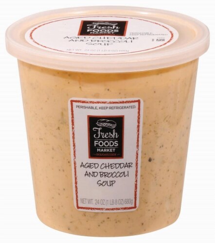 Fresh Foods Market Aged Cheddar & Broccoli Soup Perspective: front