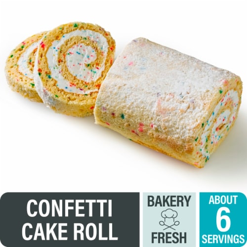 Bakery Fresh Confetti Cake Roll Perspective: front