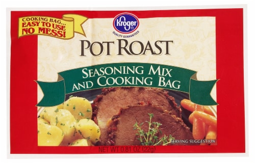 Kroger® Pot Roast Seasoning Mix & Bag Perspective: front