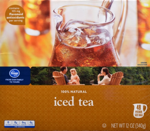 Kroger® Natural Iced Tea Bags Perspective: front