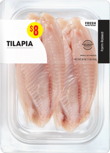 Kroger® Fresh Farm Raised Tilapia Fillets Perspective: front