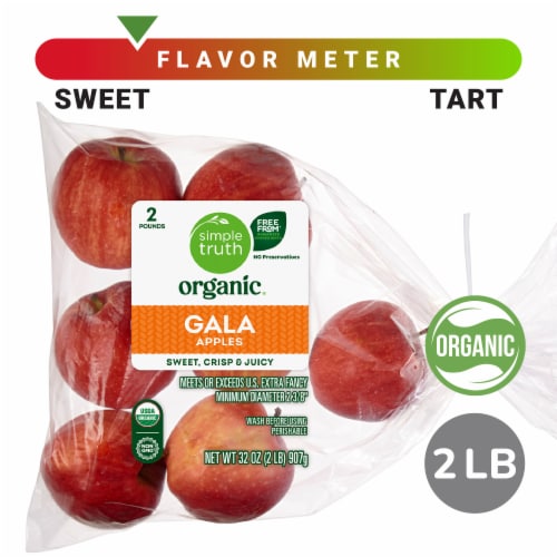 Simple Truth Organic™ Gala Apples - 2 Pound Bag, Bag/ 2 Pounds