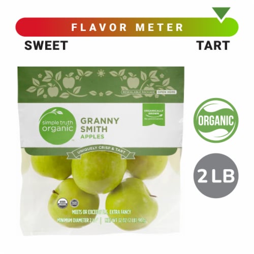Simple Truth Organic® Granny Smith Apples – 2 Pound Bag Perspective: front