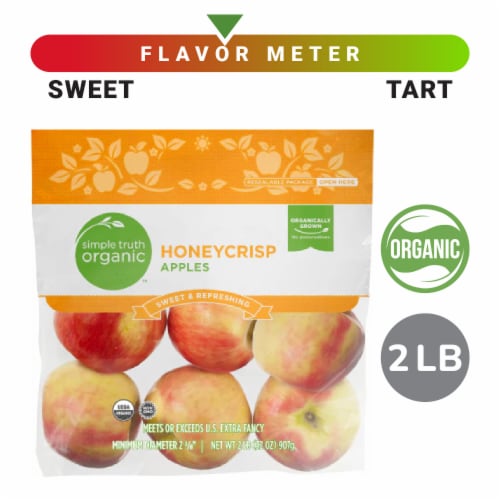 Simple Truth Organic® Honey Crisp Apples - 2 Pound Bag Perspective: front