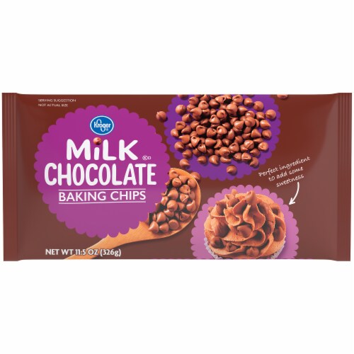 Kroger® Milk Chocolate Baking Chips Perspective: front