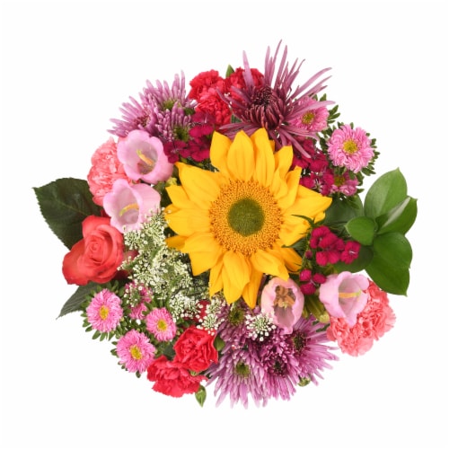 Bloom Haus™ Flowers Notion Bouquet - Yellow / Pink /Peach Perspective: front