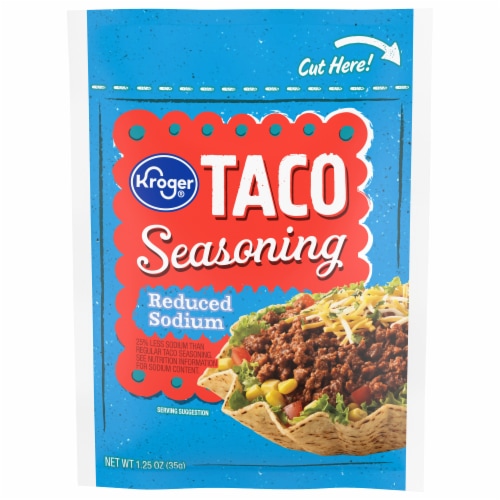 Kroger® Reduced Sodium Taco Seasoning, 1.25 oz - Kroger