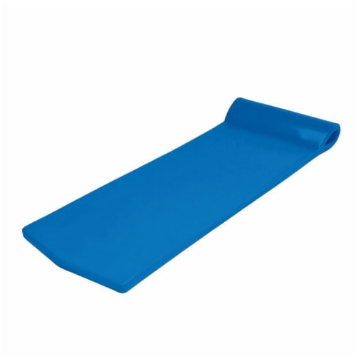 California Sun Deluxe Oversized Unsinkable Foam Cushion Pool Float - Ocean Blue Perspective: front