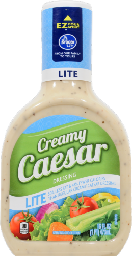 Kroger® Lite Creamy Caesar Dressing Perspective: front