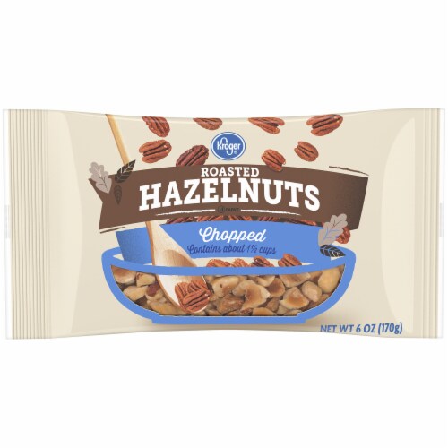 Kroger® Chopped Roasted Hazelnuts Perspective: front