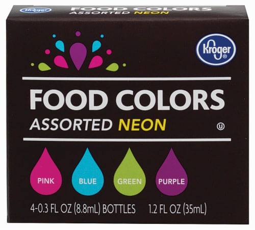 Kroger® Neon Assorted Food Coloring Kit, 4 ct / 0.3 fl oz - Food 4 Less