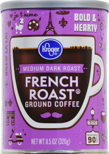 Kroger® French Roast Medium Dark Roast Ground Coffee Perspective: front