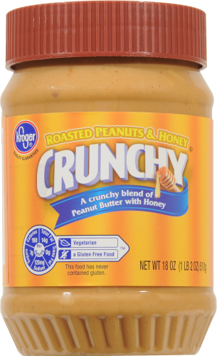 Kroger® Honey Roasted Crunchy Peanut Butter Perspective: front
