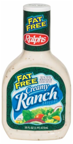 Ralphs Fat Free Creamy Ranch Dressing Perspective: front