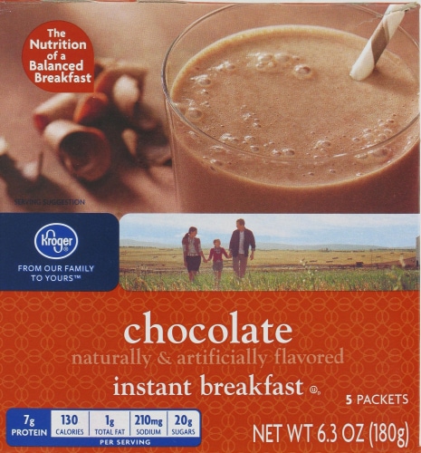 Kroger® Chocolate Instant Breakfast Mix Perspective: front