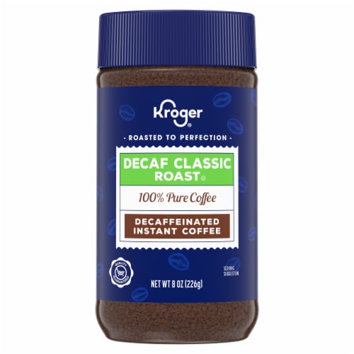 Kroger® Decaf Classic Roast Instant Coffee Crystals Perspective: front