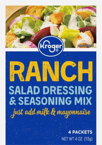 Kroger® Ranch Salad Dressing & Seasoning Mix Packet Perspective: front