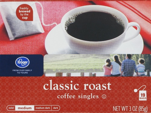 Kroger® Classic Roast Coffee Single-Serve Bags Perspective: front