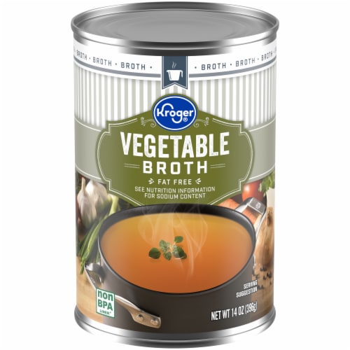 Kroger® Fat Free Vegetable Broth Perspective: front