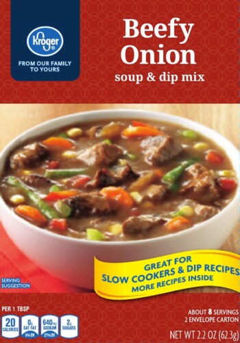 Kroger® Beefy Onion Soup & Dip Mix Perspective: front
