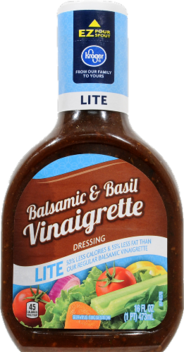Kroger® Lite Balsamic Vinaigrette Perspective: front