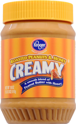 Kroger® Honey Roasted Creamy Peanut Butter Perspective: front
