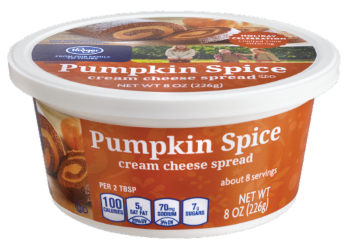 Kroger® Pumpkin Spice Cream Cheese Spread Perspective: front