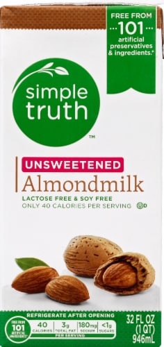 Simple Truth™ Unsweetened Almond Milk Perspective: front