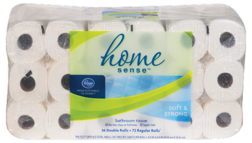 Kroger® Hone Sense™ Soft & Strong Toilet Paper Double Roll Perspective: front