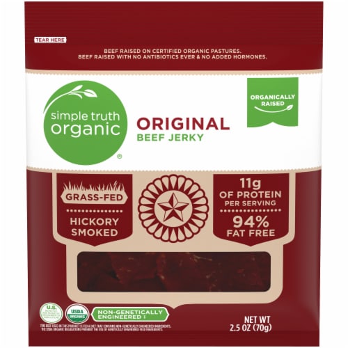 Simple Truth Organic® Original Beef Jerky Perspective: front