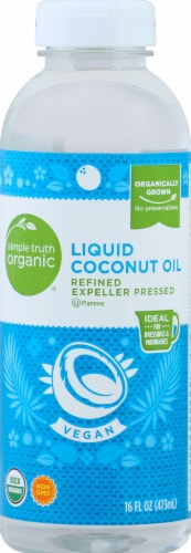 Simple Truth Organic® 100% Refined Liquid Coconut Oil Perspective: front