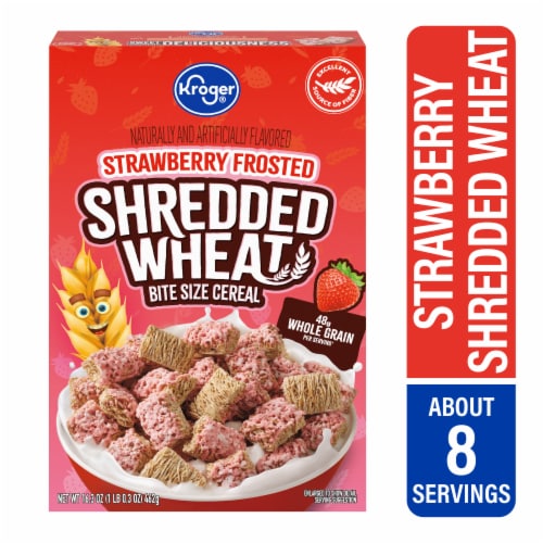 Calories in Kroger? Strawberry Cream Frosted Shredded Wheat Cereal