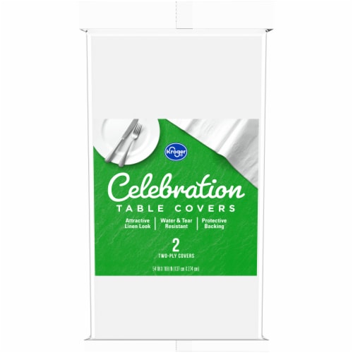 Kroger® Celebration White Table Covers Perspective: front