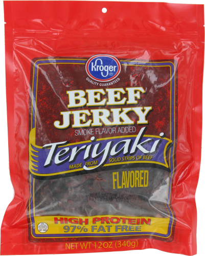 Kroger® Teriyaki Beef Jerky Perspective: front