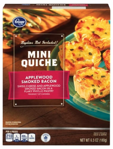 Kroger® Applewood Smoked Bacon Mini Quiche Perspective: front