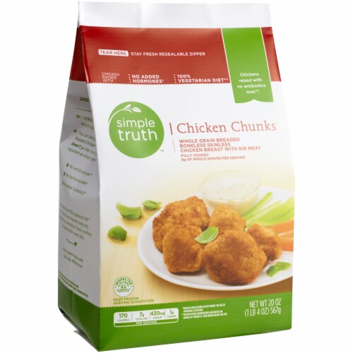 Simple Truth™ Breaded Chicken Chunks Perspective: front