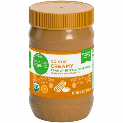 Simple Truth Organic® Peanut Butter No Stir Creamy Perspective: front
