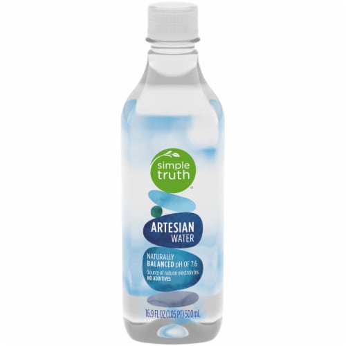 Simple Truth Artesian Bottled Water Perspective: front