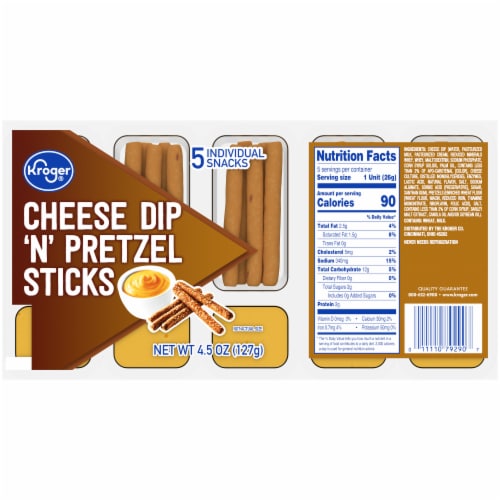 Kroger® Cheese Dip 'N' Pretzel Sticks Multipack Perspective: front