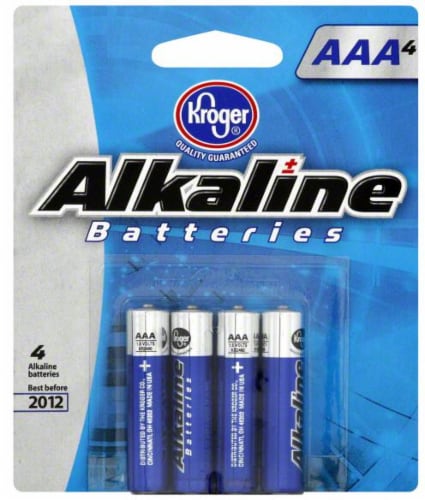 Kroger® Alkaline AAA Batteries - 4 Pack Perspective: front