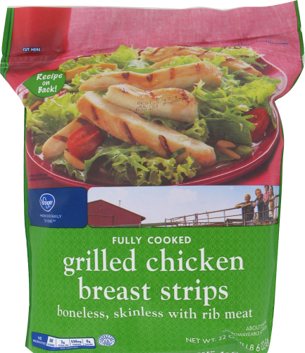 Kroger® Grilled Chicken Breast Strips Perspective: front