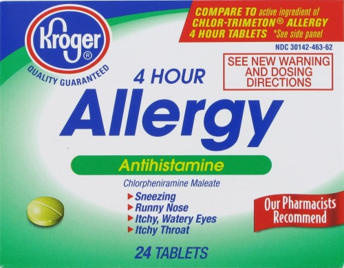 Kroger® 4 Hour Allergy Tablets Perspective: front