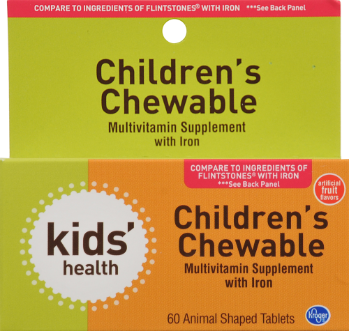 Kroger® Children's Multivitamin Supplement with Iron Perspective: front