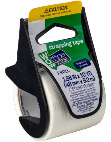 Office Works Strapping Tape - Clear Perspective: front