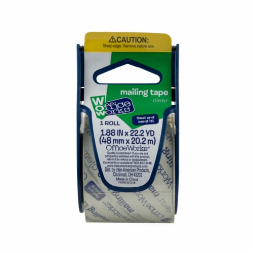 Office Works® Mailing Tape - Clear Perspective: front