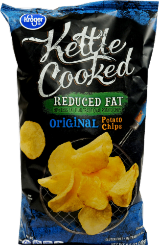 Kroger® Reduced Fat Kettle Cooked Potato Chips Perspective: front