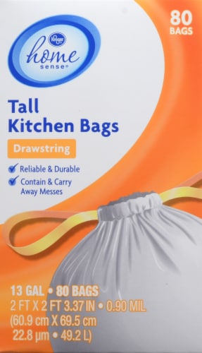 Kroger® Tall 13 Gallon Kitchen Drawstring Trash Bags BIG Deal!, 120 ct -  Kroger