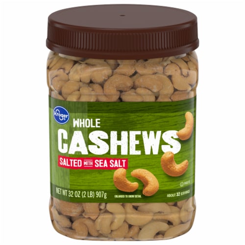 Kroger® Salted Whole Cashews Perspective: front