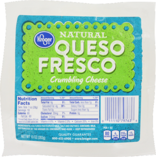 Kroger® Queso Fresco Natural Crumbling Cheese Perspective: front