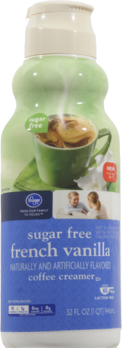 Kroger®  Sugar Free French Vanilla Coffee Creamer Perspective: front